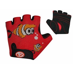 Перчатки детские Author Junior Fish, размер S, красно-черный, без пальцев 8-7130885