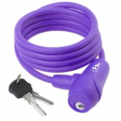 Велозамок M-Wave, 8х1500 мм, фиолетовый 5-231019