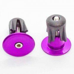 Заглушки руля Sence 24 мм, алюминий, фиолетовые PLUG-01_purple