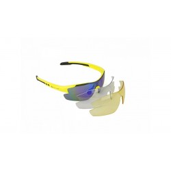 Очки солнцезащитные Author Vision LX, 3 сменных пары линз, неоново-желтая оправа