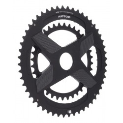 Звезда Rotor Chainring Aldhu 3D+ Direct Mount Din Round Black 53/39t