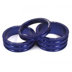 Кольцо проставочное TOKEN, алюминий, 5 мм, синий, 1 1/8 TKA1 blue