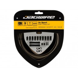 Набор рубашек и тросиков переключения Jagwire Sport Shift Kit 2X Carbon Silver