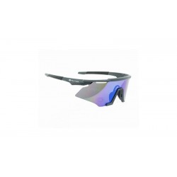 Спортивные солнцезащитные очки Author ROOK, синие линзы с REVO эффектом, черно-серая оправа