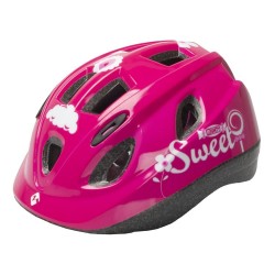 Детский велошлем M-WAVE Junior, размер 48-54 см, SWEET/розовый