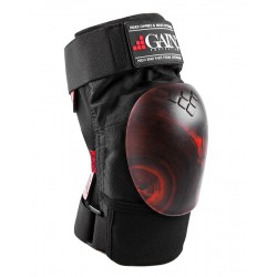 Наколенники GAIN THE SHIELD hard shell knee pads, размер S, черный/красный