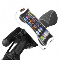 Чехол белый Ibera на руль для IPhone, IPod Touch, GPS, HTC, с мини-рулем для фары, компьютера IB-PB9Q2