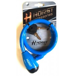 Велозамок Horst на ключе 12Х650мм, синий