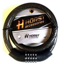 Кодовый велозамок Horst 20Х1000мм, черный