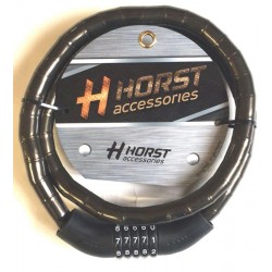 Кодовый велозамок Horst 18Х1200мм, черный
