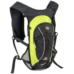 Спортивный рюкзак Author Turbo-6 VEST, 6 л, желтый чехол от дождя, черно-зеленый