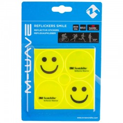 Светоотражающаие наклейки M-Wave Reflickers Smile reflex stickers, желтый