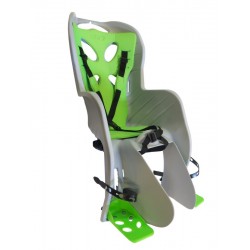 Кресло детское на подседельную трубу 'NFUN Curioso Deluxe, светло-серый/зеленый