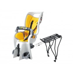 Кресло детское заднее Topeak Baby Seat II с багажником, для 29" колеса, под дисковый тормоз желтое