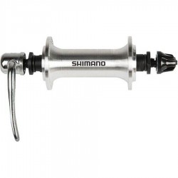 Передняя втулка Shimano TX500, 36 отверстий, QR, под v-brake, серебристая