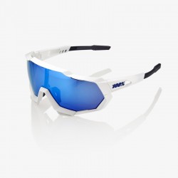 Очки спортивные 100% Speedtrap Matte White / HiPER Blue Multilayer Mirror Lens