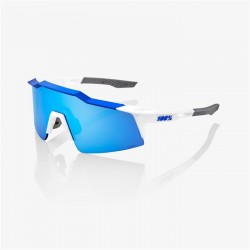 Очки спортивные 100% Speedcraft SL Matte White Metallic Blue / HIPER Blue Multilayer Mirror Lens
