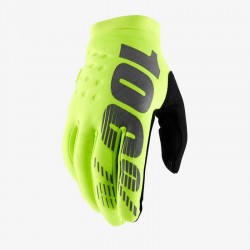 Перчатки 100% Brisker Glove Fluo Yellow, S, 2021