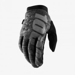Перчатки 100% Brisker Glove Grey, S, 2021