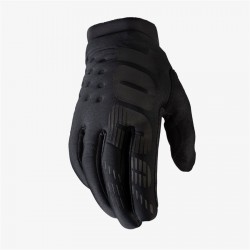 Перчатки подростковые 100% Brisker Youth Glove Black/Grey, L, 2021