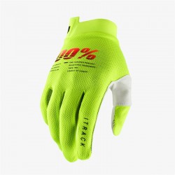 Перчатки подростковые 100% ITrack Youth Glove Fluo Yellow, M, 2021