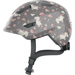 Шлем ABUS SMILEY 3.0, размер M (50-55 см), серый с лошадками