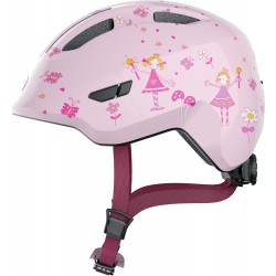 Шлем ABUS SMILEY 3.0, размер S (45-50 см), розовый с бабочками