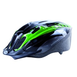 Шлем M-Wave Active, размер 58-62 см, черно-бело-зеленый