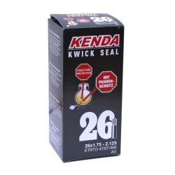 Антипрокольная камера Kenda Kwick Seal 26"х1,75-2,125" (47/57-559), с герметиком, AV
