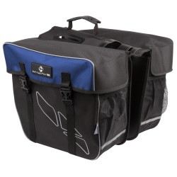 Сумка-штаны на багажник M-WAVE Amsterdam Double pannier bag, 30 л, черно-синий