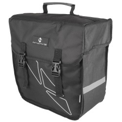 Боковая сумка на багажник M-WAVE Amsterdam Single side bag, 18 л, черно-серый