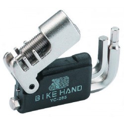 Выжимка цепи Bike Hand YC-285, для цепей 7-12ск, 4/5/6мм шестигранники + отвертка