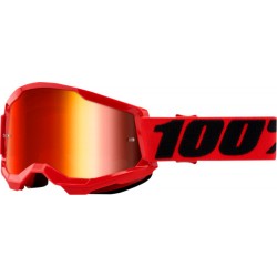 Очки 100% Strata 2 Goggle Red / Mirror Red Lens