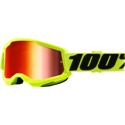 Очки 100% Strata 2 Goggle Yellow / Mirror Red Lens