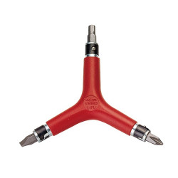 Ключ IceToolz, Y-образный 6 в 1, шестигранники 3х4х5х6 мм отвертки +/- 74A1 6-800204