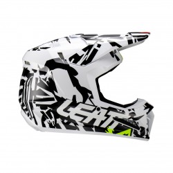 Шлем подростковый Leatt Moto 3.5 Junior Helmet Zebra, M, 2023 1023011700