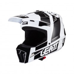 Шлем подростковый Leatt Moto 3.5 Junior Helmet Black/White, M, 2024 1024060600