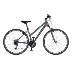 Велосипед Author Integra 17 2023 серебряно-бирюзовый 21-2300000216