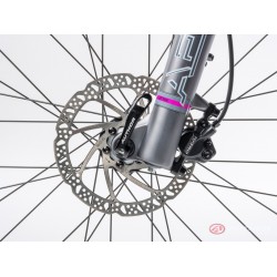 Велосипед Author Spirit ASL 16" 2023 серебристо-чёрно-розовый 21-2300000241