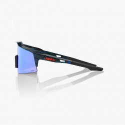 Очки спортивные 100% Speedcraft SL Black Holographic / Hiper Blue Multilayer Mirror Lens 60008-0001