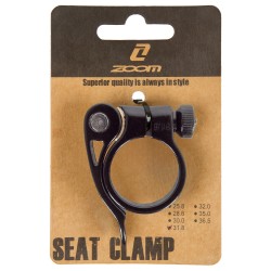 Хомут подседельный ZOOM Seat tube clamp QR, алюминий, 31,8 мм, черный 5-251910