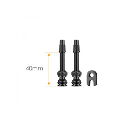 Ниппель бескамерный Ciclovation Advanced Tubeless Valve Stem 40mm Black 3326.11101