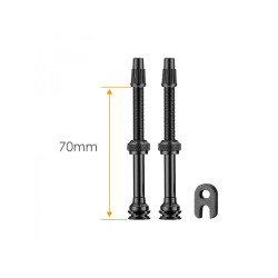 Ниппель бескамерный Ciclovation Advanced Tubeless Valve Stem 70mm Black 3326.11103