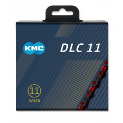 Цепь KMC DLC11 11ск. 118L Black/Red BD11BR118