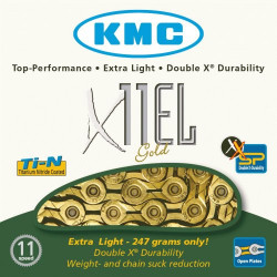 Цепь KMC X11EL 11ск. 118L Gold BX11ELT18