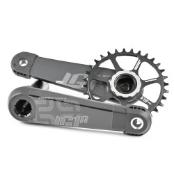 Шатуны E*Thirteen LG1 Race Carbon Cranks 160x83mm Black CS4LRA-100