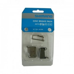 Тормозные колодки Shimano для дисковых тормозов A01S, с пружиной, шплинтом, пара, пластиковые Y8EP98010