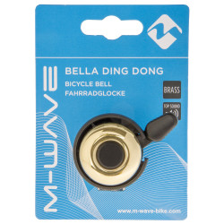 Звонок M-Wave Bella Ding-Dong, диаметр 33 мм, золотистый 5-420053