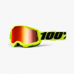 Очки 100% Strata 2 Goggle Fluo Yellow / Mirror Red Lens 50028-00003