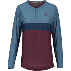 Джерси женская IXS Flow XTG LS henley Raisin-Marine, 34, 2024 473-510-3670-047-34